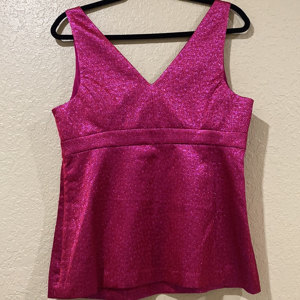 Trina Turk Hot Pink Sleeveless Top - Picture 8 of 10